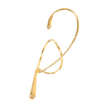 Mode geometrische oorbeenclip voor dames,-Rechteroor Goud
