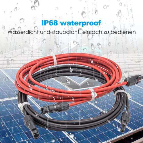 2m 6mm² Solar Wire for PV Systems with Copper Conductivity 2