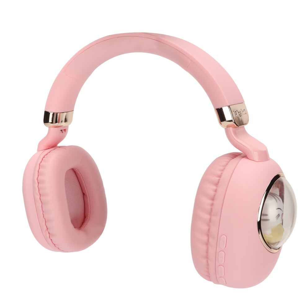 Cartoon Bluetooth Gaming Headset With Led 400Mah, 15M Range Pink/Light 9301372998898