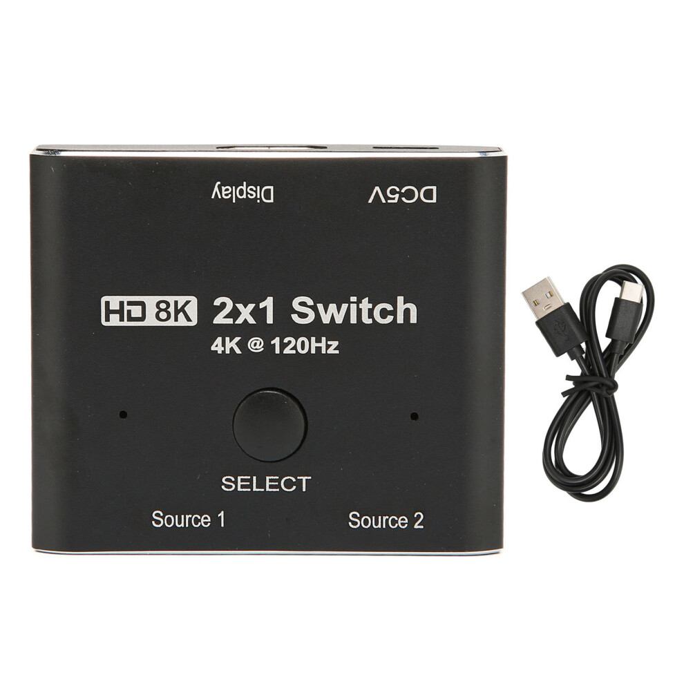 Variable Refresh Rate Hdmi Switch With Exceptional Sound Quality And Wide Compatibility For Ps5 Xbox Streaming Devices 9138057340877