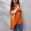 Halloween-Geist Polka Dot Gestrickter Pullover Orange M 1