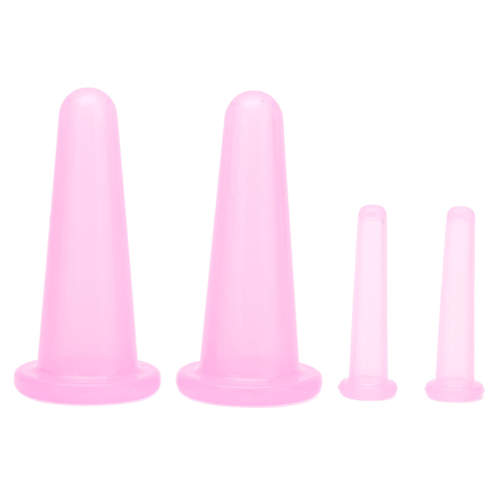 Silicone Facial Massage Cup for Anti Cellulite Therapy, Vacuum Suction Massage Cups for Face and Eye Sculpting, Facial Cupping Set with Soft and