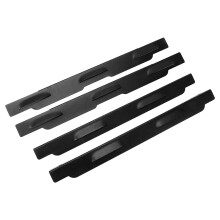 Set di 4 schermi antivento in acciaio inossidabile per barbecue, dimensioni 43x4cm, protezione portatile per griglia