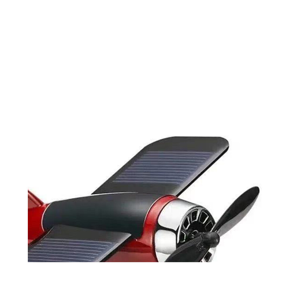 Aircraft Dashboard Ornament, Solar Rotation Car Air Freshener, Aromatherapy Diffuser, Red 4391373003412
