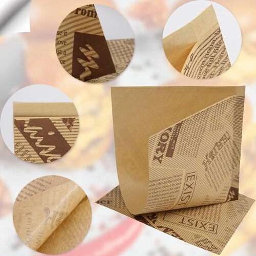 Λαδόχαρτο, Λαδόχαρτο μιας χρήσης 15x15cm διπλά ανοιχτές σακούλες για χειρισμό και 1