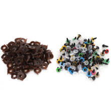 Colorful Craft Eyes High Quality Material Smooth Surface with Washer Accessories Suitable for DIY Doll Making Mixed Colors Plastic Safety Eyes for