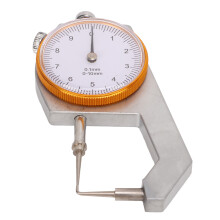 0-10mm Curved Tip Metal Thickness Gauge for Hollow & Round Pipes