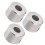 8Pcs 1/10 RC Steel Round Columns, Silver, 7x5mm, 3mm Hole 7