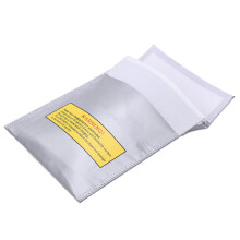 Silberne 18x23cm feuerfeste RC Lipo-Batterietasche für sichere Ladung und Aufbewahrung