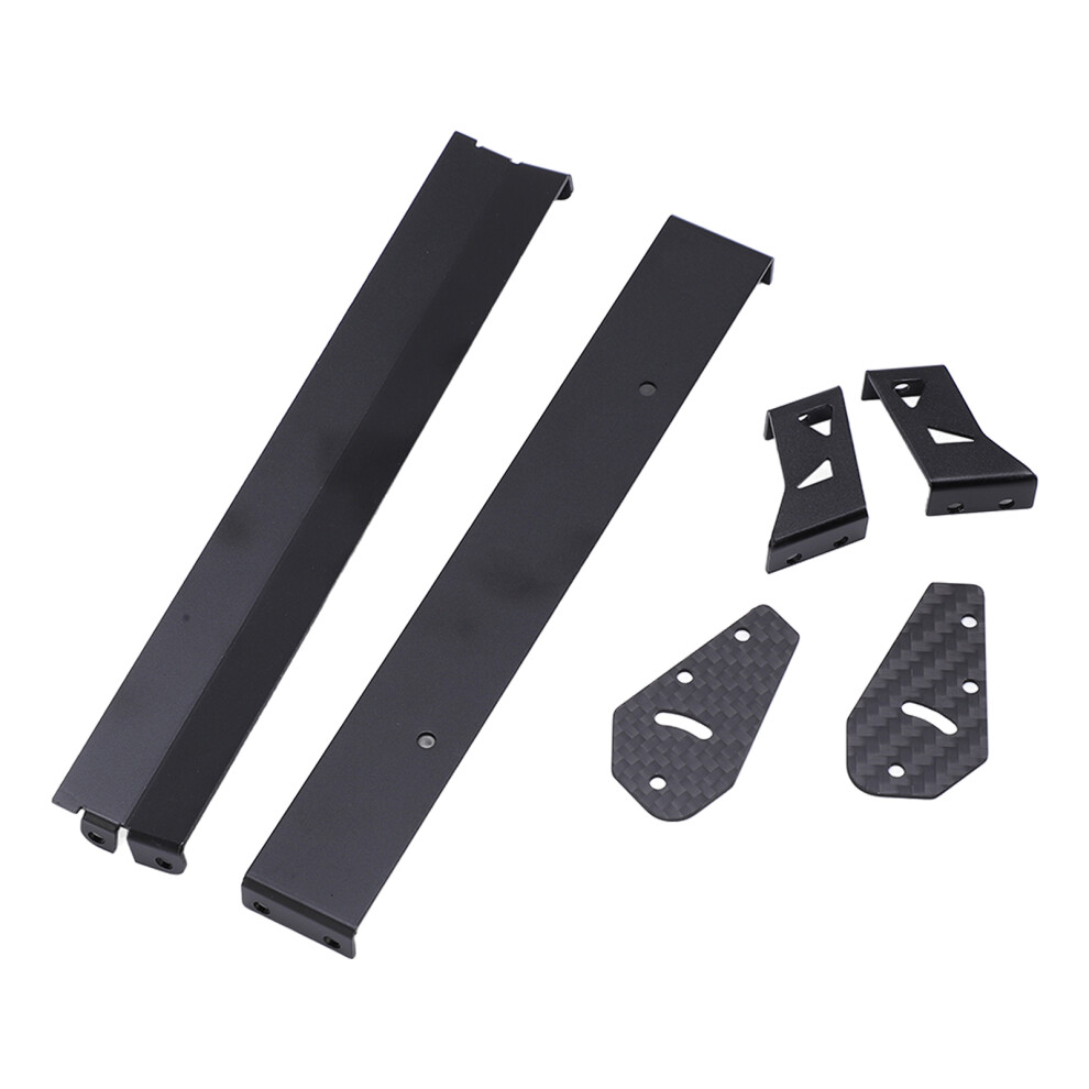 Aluminum & Carbon Fiber Rear Wing For 1/10 Rc On Road Drift Car, 165Mm Black 8051375829385