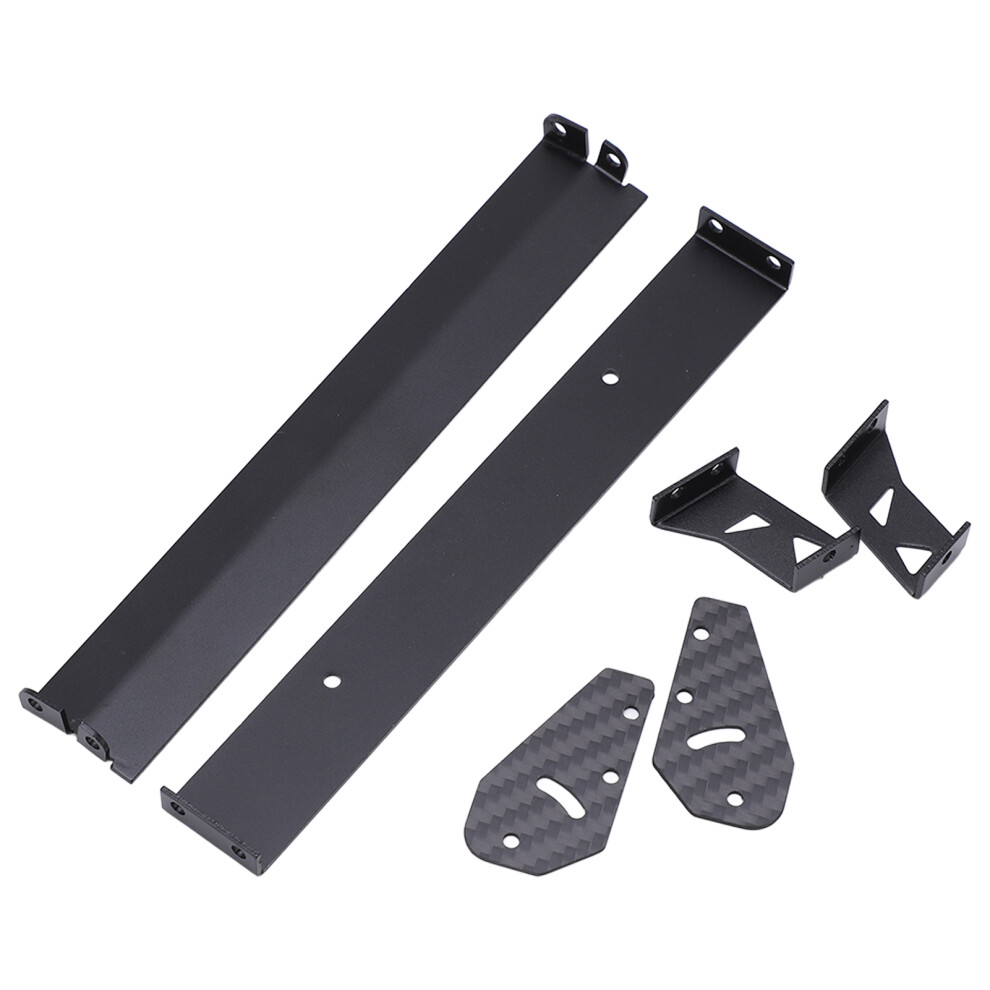 Aluminum Carbon Rc Rear Wing 165Mm For 1/10 On-Road Drift Car Black 9351375829064