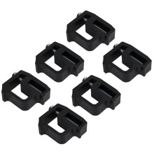 6 Pack Aluminum Truck Cap Mounting Clamps for Silverado, Sierra, Titan