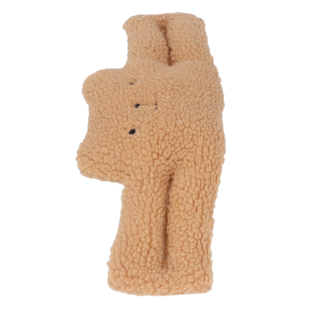 Cute Bear Door Stopper, 16.9 X 6.5In, Portable Nordic Style Brown