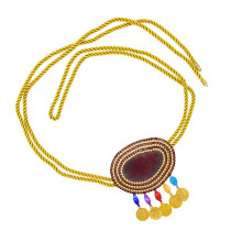 Trendy Bohemian Inspired Waist Chain with Adjustable Sizing-Red