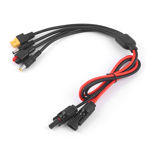 Universal 4-in-1 Solar Panel Extension Cable for Power Supply 30A 36V DC 1