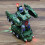 Char jouet camouflage transformant à bouton unique 12