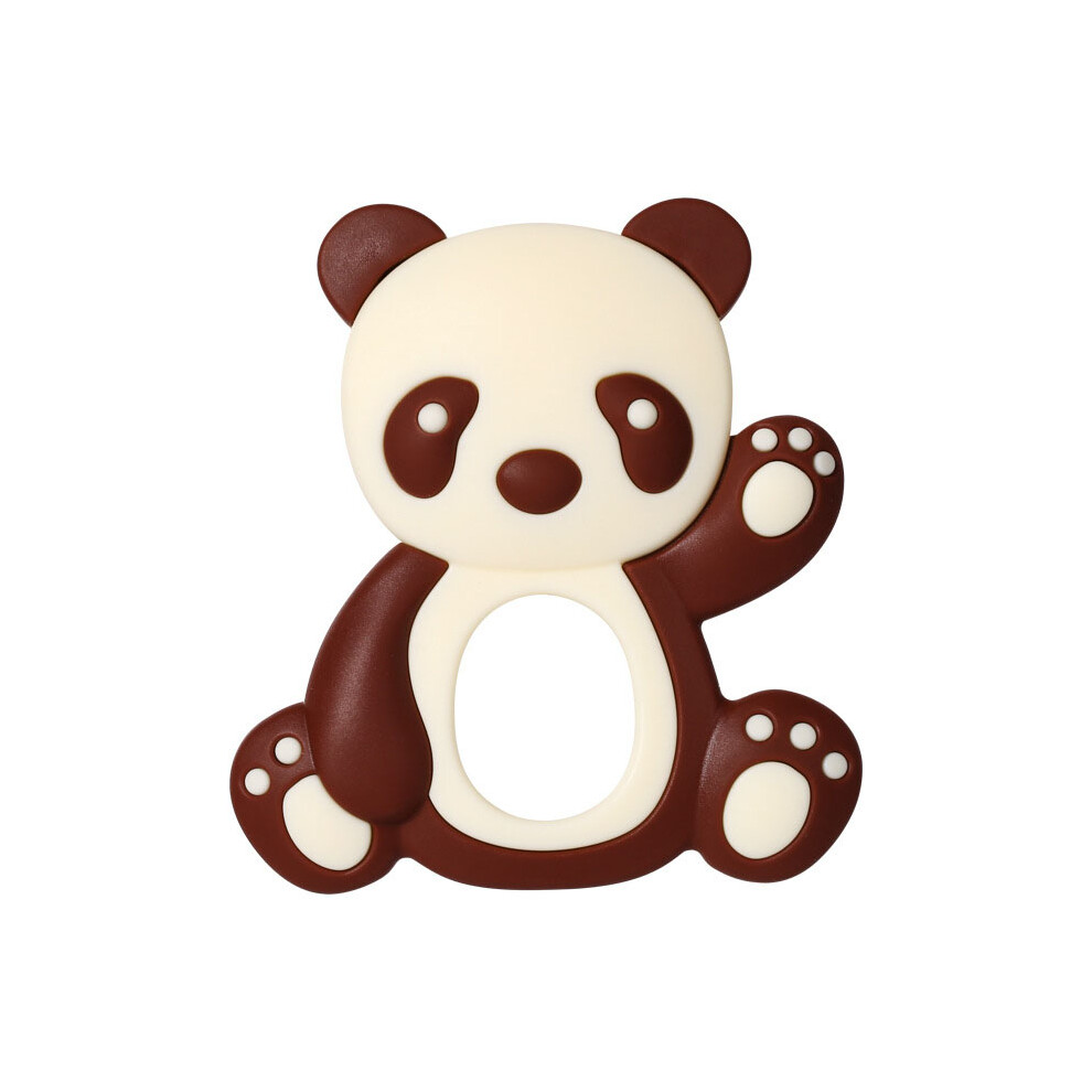 Soft Teething Toy For Babies, BPA Free Silicone Teethers With Natural Beech Ring Soothe Gums & Promote Oral Development, Educational Learning Sensory