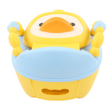 Potty pour bébé Extra Large en plastique, forme de canard cartoon, jaune et bleu