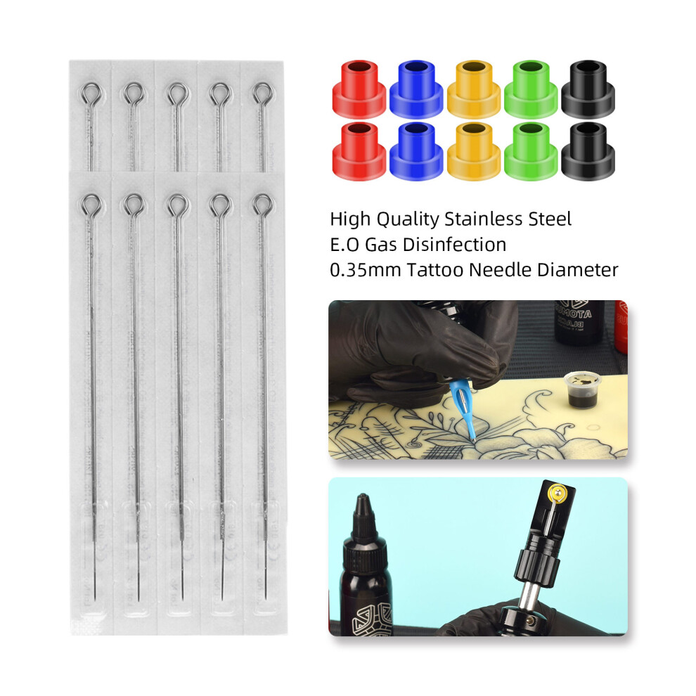 Professional Tattoo Practice Kit with Needles & Pen Holder, 22x12cm