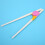 Children's Training Reusable Silicone Chopsticks, Flat Rounded Head, PP & ABS 7