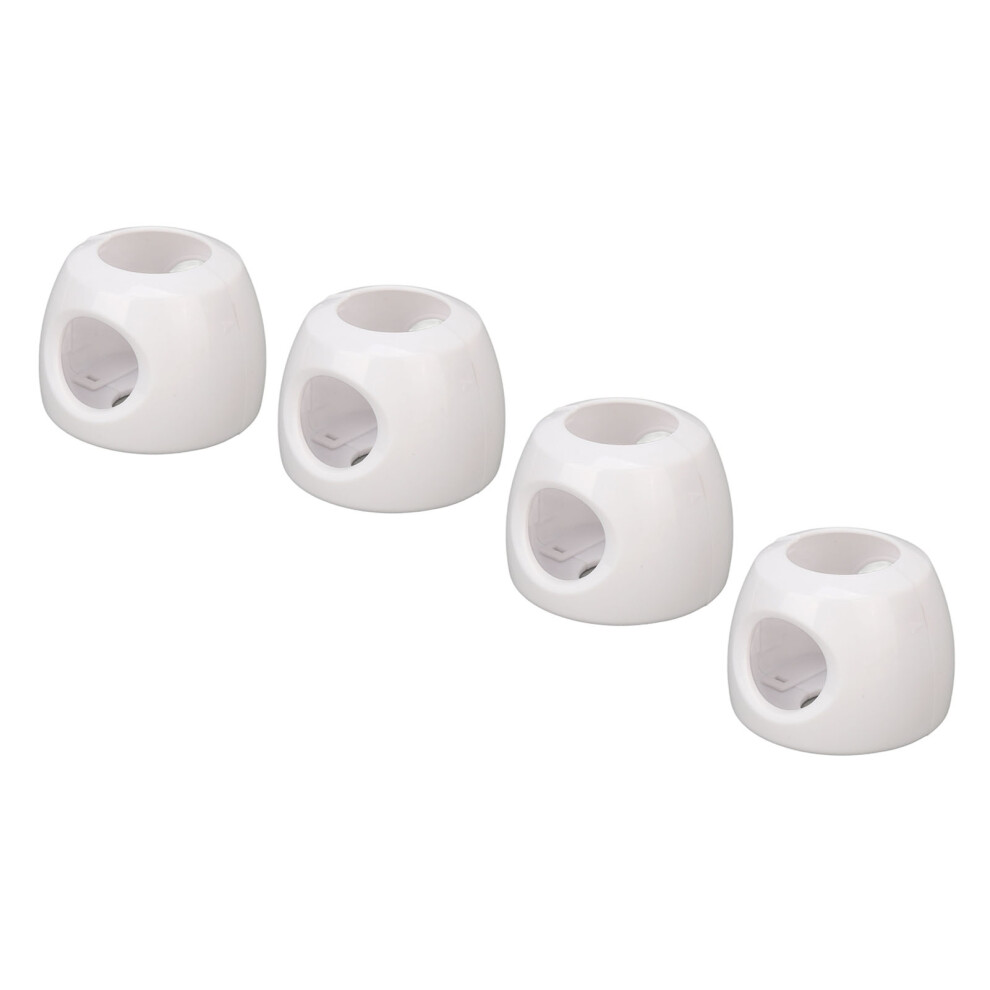 Child Proof Door Knob Covers 4 Pack ABS Round Protectors for Safe Home & Kids