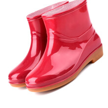 Damen-Regenstiefel, modisch, rutschfest, kurz,