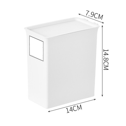 Slim Tall Plastic Laundry Powder Container 110g Dustproof Storage Box