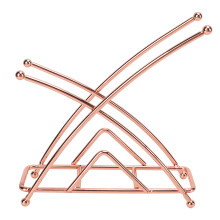 Eleganter Serviettenhalter aus Schmiedeeisen mit polierten Kanten für Küche und Esstisch, robuste Konstruktion