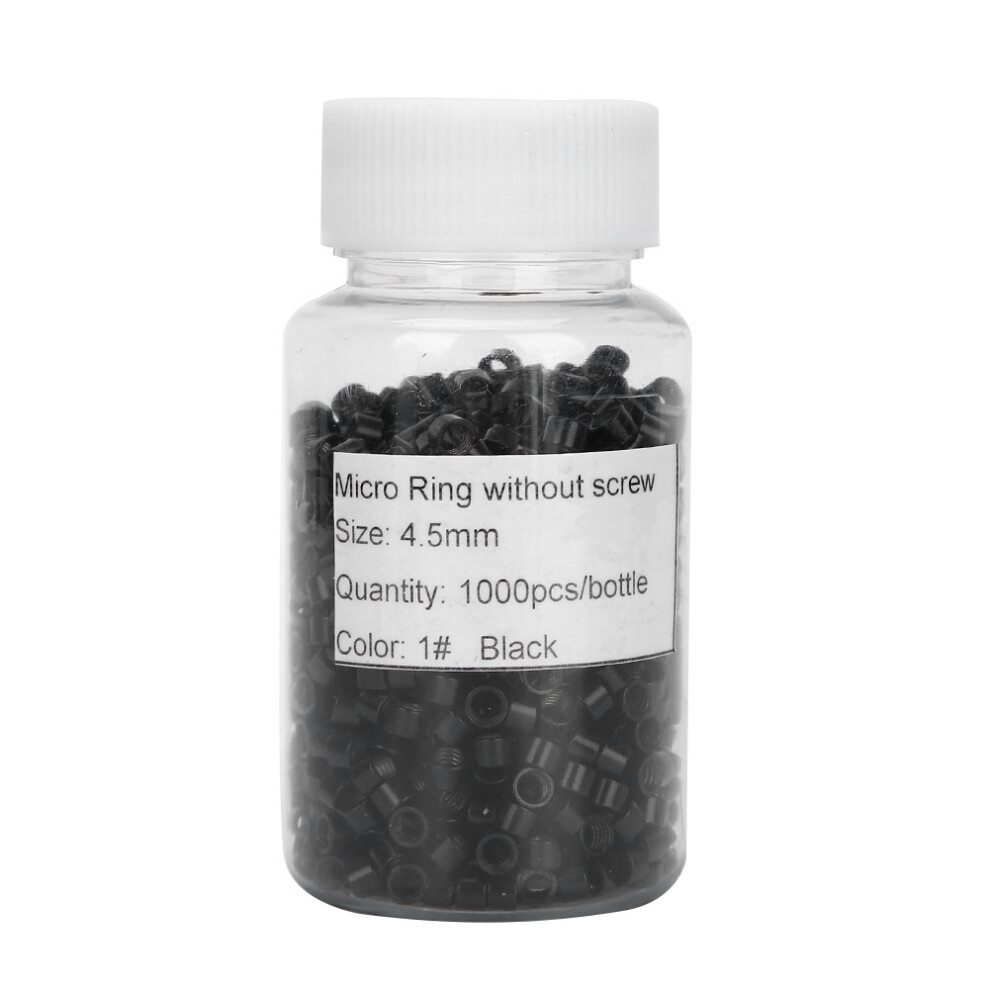 Unisex Silicone Lined Micro Rings For Stylist Assistant, Aluminum Micro Links With Silicone Protection For Fine Hair Support, Concealment And Comfort In