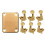 1set Gold Neck Plate with 4 Screws & 6 Pieces Guitar String Tuning Key Pegs/Machine  Knobs(for Left and Right) 2