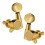 1set Gold Neck Plate with 4 Screws & 6 Pieces Guitar String Tuning Key Pegs/Machine  Knobs(for Left and Right) 8