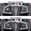 3Pcs Steering Wheel Button  Panel Cover for   2016 - 2019 & 1x Passenger Airbag Light Trims 7