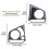 3Pcs Steering Wheel Button  Panel Cover for   2016 - 2019 & 1x Passenger Airbag Light Trims 6