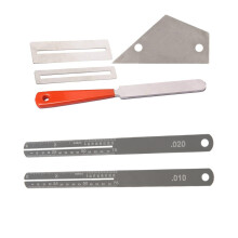Guitar Fret File+Fret Rocker Level+Fingerboard Protector & Guitar Fret Puller Fretboard Fingerboard Steel Plate