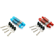 4Pcs 1/28 Rc Aluminum Shock Absorbers for Rc Car K969 K989 K999 P929 4Wd - 2Pcs & 2Pcs Red