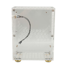 360 Degree Cooling Mini ITX Case Excellent Airflow And Compact Mini PC Case Design With Lightweight Construction Easy Installation And Cushioning Foot