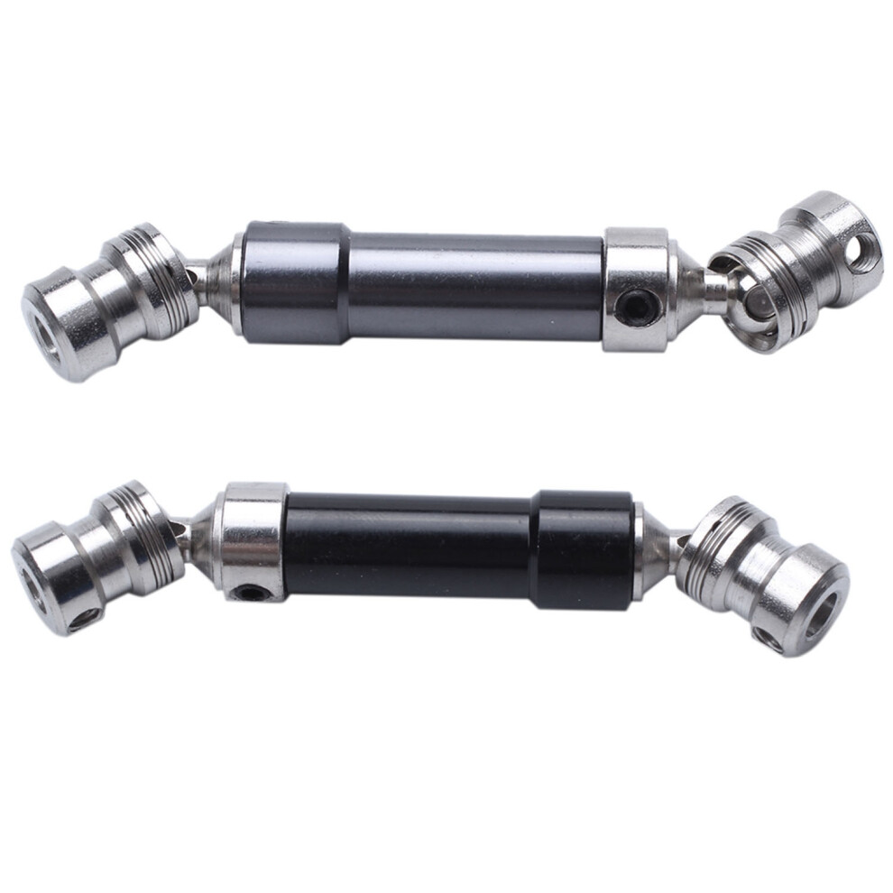2Pcs Metal Rear Center Drive Shaft Cvd Transmission Shaft For 1:12 12428 12423 & Titanium Black 6033185874535