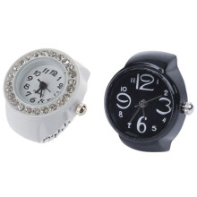 Finger Ring Watch Chic White Rhinestone for Ladies & Arabic Number Quartz Men Pocket Finger Ring Watch 0.87 inch HOT