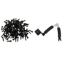50x Pickguard Screws 3MM for Strat Style Guitar & 1x Guitar Peg String Winder + String Pin Puller + String Cutter