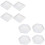8 Pack  Silicone Coaster Molds Silicone Resin Mold, Clear Epoxy Molds Hexagon & Square 1