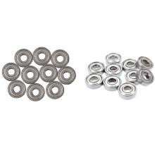 20 Pcs Bearings Miniature Deep Bearings Bearing Steel 608ZZ 8 x 22 x 7mm & 607ZZ 19 x 7 X6mm