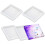 8 Pack  Silicone Coaster Molds Silicone Resin Mold, Clear Epoxy Molds Hexagon & Square 5