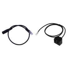 2Pc 3.5mm Stereo Audio Headset to  Jack Adapter & 1x RJ9 4P4C Male to Dual Female  Connector Telephone Adapter