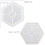 8 Pack  Silicone Coaster Molds Silicone Resin Mold, Clear Epoxy Molds Hexagon & Square 2