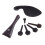 2set 4/4 Ebony Violin Parts Tailpiece Pegs Chinrest Maple Bridge Set 7