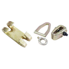 1 Pcs Double Claw Hook Chain Sorter Double Hook & 1 Pcs 2-Way 5 Ton Self-Tightening Clamp