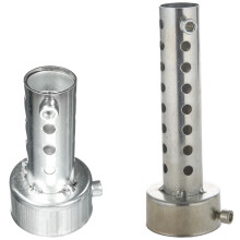 2 Pcs Silver Motorcycle Exhaust Can Muffler Insert Baffle DB Killer Silencer 48mm x 80mm & 48mm x 140mm