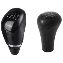 5 Speed Manual Plastic Gear Shift Knob 12mm Stick Hole (Black) with Car 6 Speed Manual Gear Shift Knob
