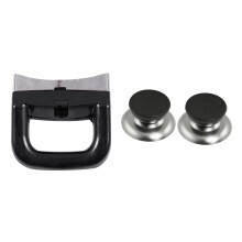 2 Pcs Round Handle Replacement Cookware Pot Lid Cover Knob & 1 Pcs Home Bakelite Handle for Fry Pan Saucepan Cookware