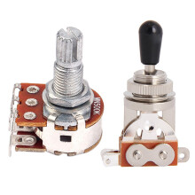 Electric Guitar Toggle 3 Way in Black (Rhythm Treble) with 1Pc MN500K Dual Blend Balance Potentiometer(POT)